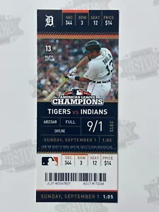 2013 Jose Ramirez Nick Castellanos MLB Debüt Ticket 9/1/13 Indians Tigers - Bild 1 von 2