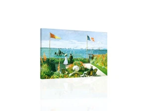 Terrace At Saint Adrese Monet - CANVAS OR PRINT WALL ART - Picture 1 of 2