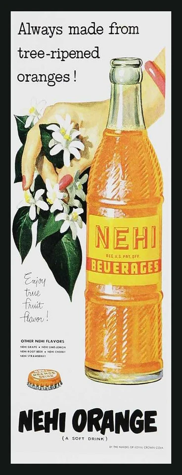 Letrero de metal Nehi naranja vintage ENVÍO GRATUITO decoración de cocina Foto 1 de 1