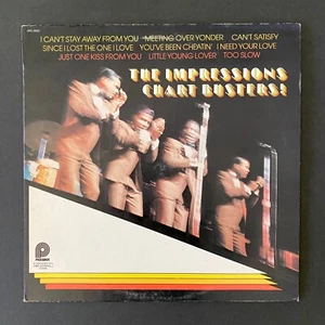 The Impressions Chart Busters! Vinyl Record Album LP 1974 ABC Curtis Mayfield - Picture 1 of 2