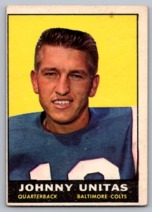 1961 TOPPS #1 JOHNNY UNITAS COLTS - Picture 1 of 3