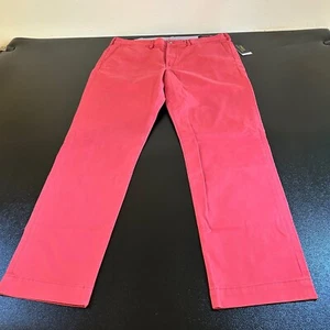 Polo Ralph Lauren Chino Pants Stretch Straight Fit Twill Red/Pink Mens 36x32" - Picture 1 of 14