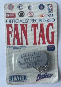 Vintage Los Angeles Dodgers Dogtag Necklace - New Old Stock, 1996 Dog Tag - Picture 1 of 3