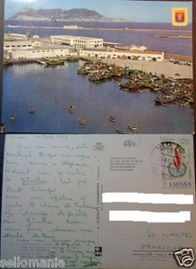 POSTAL BAHIA DE ALGECIRAS 1969 PEÑON GIBRALTAR CADIZ ANDALUCIA POSTCARD  CC03397 - Picture 1 of 1