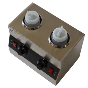 110V Sauce Dispenser Commercial, Electric Sauce Heater,2-Head Sauce Warmer - Picture 1 of 8