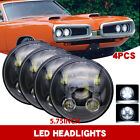 4PCS 5-3/4 5.75 Round LED Headlights Hi/Lo BEAM for Chevy Chevelle 1964-1970 Chevrolet LUV