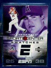 2005 Upper Deck ESPN Troy Glaus Swatch Game Used Jersey Arizona Diamondbacks