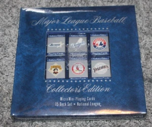 SEALED MLB National League Micro Mini Playing Cards 15 Deck Set - Picture 1 of 5