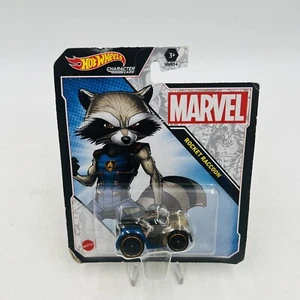 Hot Wheels Marvel Rocket Raccoon Character Car Guardians of the Galaxy - Picture 1 of 7