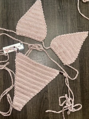 Handmade Crochet Bikini Set - Image 1 of 4