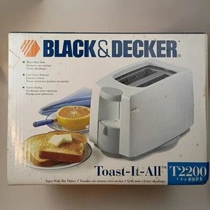 VINTAGE Black & Decker Toaster T2200 toast-it -all Rare Htf New 2000s - Picture 1 of 9