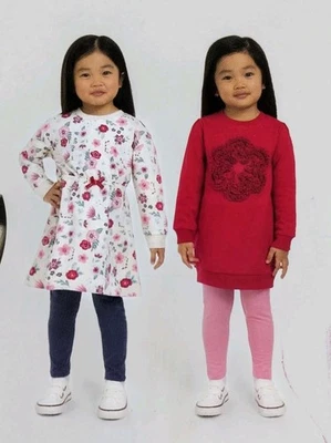 Koala Kids new Girl baby 4 Piece Set Purple Floral Pink Red Sweaters Leggings - Image 1 of 4