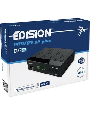 EDISION Proton S2 Plus Full HD Sat Receiver FTA DVB-S2, 2in1 Fernbedienung, HDMI - Bild 1 von 2