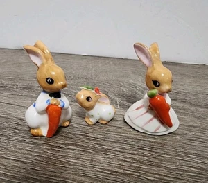 Figurine Famiglia Coniglio in Miniatura  - Foto 1 di 5