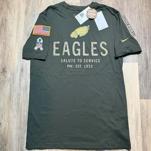 Nike Philadelphia Eagles 2025 Salute to Service Primary Edge Sideline T-Shirt - Picture 1 of 9