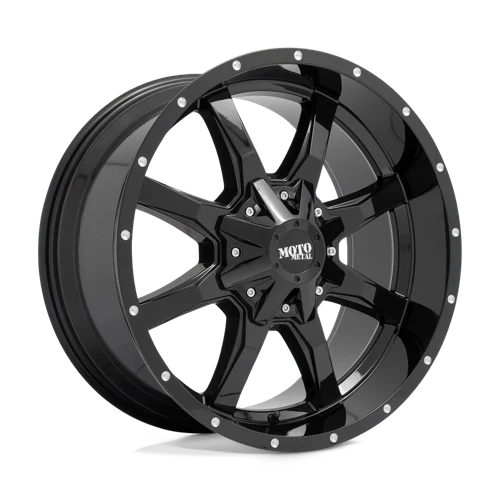 Moto Metal 17X9 MO970 8X6.5 -12MM PRETO BRILHANTE COM LÁBIO FRESADO (4) - Imagem 1 de 4