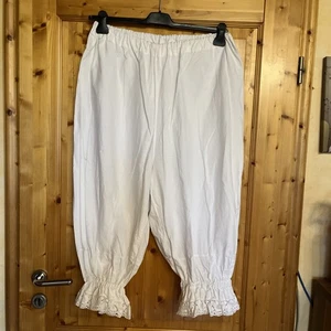 alte Unterhose Pumphose Lagenlook weiß ,Hexenoutfit ,zu ewa I walla ,Les ours - Bild 1 von 8