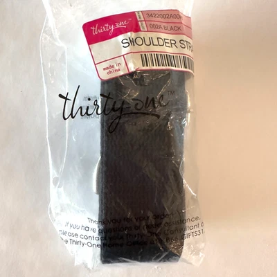 NEW Thirty-One Black Shoulder Strap Replacement-Webbing-Adjustable Length - Image 1 of 4