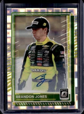 2025 Donruss NASCAR Brandon Jones Optic Signatures Pandora Auto #9/25 - Image 1 of 2