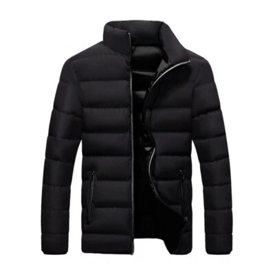 Overcoat Bread Coat Down Jacket Trench Outwear Winter Warm Men Casual Solid  ） - Image 1 of 4
