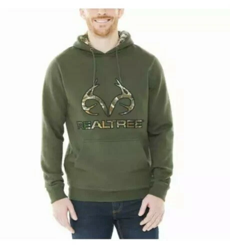 Realtree Men’s Hooded Sweatshirt Forest Night XX-LARGE