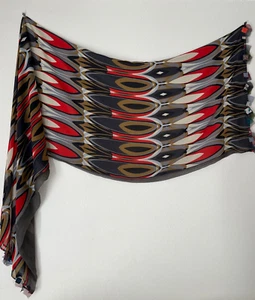 $500 100% Chiffon Silk Maxi Scarf by Starr Hagenbring from New Orleans - Picture 1 of 9