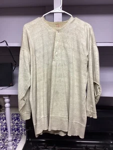 Vtg 20s gold miner Sweater m/l 30s long sleeve double yolk - Picture 1 of 8