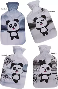 Wärmflasche Panda Kinder Bettflasche Panda-Bär 1,7 L Wärmekissen mit Stoff-Bezug - Bild 1 von 3