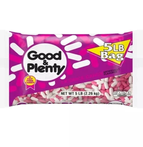 GOOD & PLENTY Licorice Candy 5 lb 2.26 kg Bag EXP 01/2026 - Picture 1 of 1
