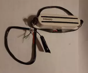 Dimarzio DP182 Fast Track 2 Strat Rail Humbucker Pickup White 1990s - Picture 1 of 10
