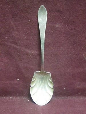 Cuchara condimento John Adams Watson plata esterlina con cáscara de azúcar baya 5 1/8" 16 g Foto 1 de 4