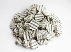 .50-.59 CAL. 1 5/16" DRY PILLOW TICKING SHOOTING PATCH / QTY. 1,000 / EMSS5186T - Picture 1 of 3