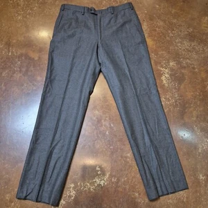 Isaia Napoli Wool Trousers 52 Regular Italy Brown Flat Front Pants Dynamic NWOT - Picture 1 of 11