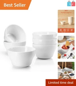 Durable & Stylish 8-Oz Porcelain Bowls - Multi-purpose Dipping and Dessert Cups - Picture 1 of 9