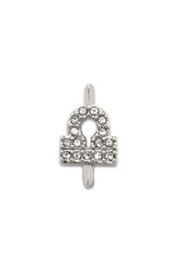 Keep Collective silver pave LIBRA sign charm, vintage! - Picture 1 of 5