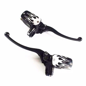 7/8" Reservoir Brake Hydraulic Clutch Lever For Cafe Racer Old School Cruiser - Picture 1 of 5