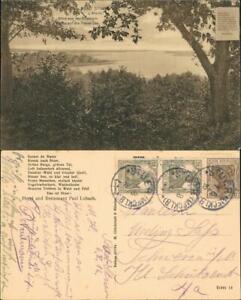 Ansichtskarte Bad Stuer Blick von der Elsiabethhöhe  See 	Röbel-Müritz  1915
