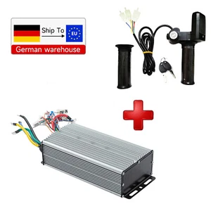 E-Bike 60V/72V 3000W Brushless Motor 60A Controller & Speed Control Handle Grip - Bild 1 von 8