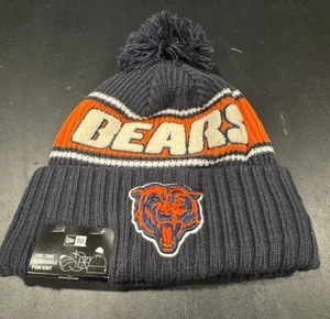 Chicago Bears Hat Knit Team Cuffed Fleece Lined Beanie Cap - New With Tags - Picture 1 of 4