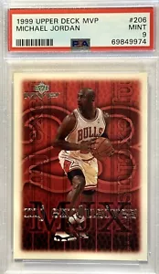 1999 MICHAEL JORDAN PSA 9 CHICAGO BULLS MINT BASKETBALL CARD UPPER DECK MVP - Picture 1 of 2