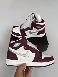 Nike Air Jordan 1 Retro High OG (GS) Bordeaux 575441-611 Size 5Y Women’s 6.5 - Picture 1 of 5