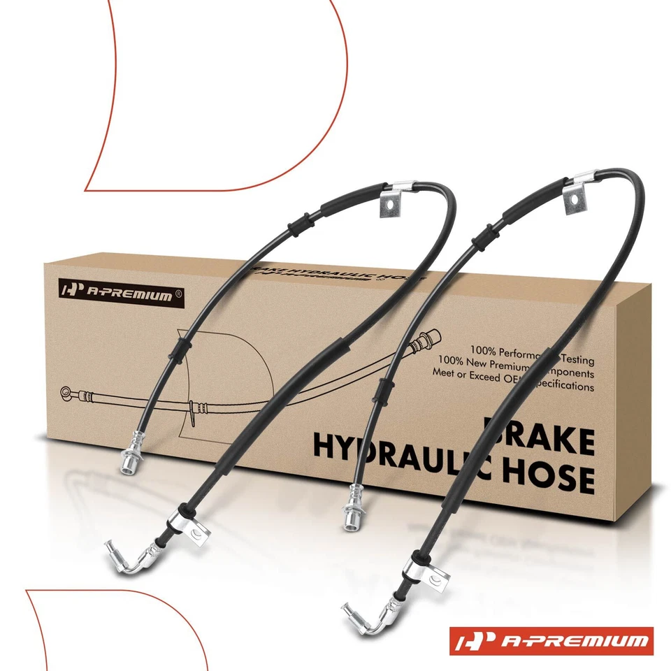 Manguera hidráulica de freno trasera A-Premium 2 piezas para Ford F650 F750 International 3000 Foto 1 de 4