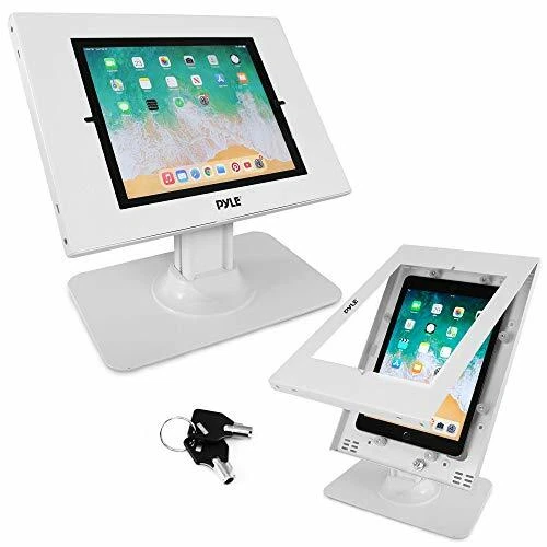 Pyle PSPADLK18 Anti Theft Tablet Security Stand - Table Mount Desktop Ipad Kiosk - Image 1 of 1