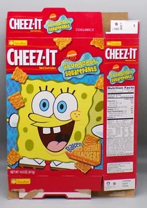 De colección 2005 Sunshine Bob Esponja Pantalones Cuadrados Cheez It Caja Nickelodeon Y2K Dibujos Animados - Imagen 1 de 4