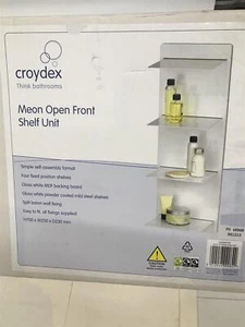 Croydex Gloss White Powder Coated Steel Shelf Unit H700 x W250 x D230mm - Picture 1 of 3
