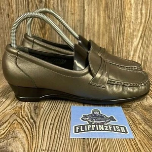 SAS Women’s TriPad Luxury Comfort Dress Shoes Flats Small Heel Gray Size 6.5M - Picture 1 of 8