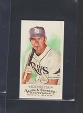 2009 TOPPS ALLEN & GINTER'S MINI BAZOOKA RED BACK VAR #25 EVAN LONGORIA RC SP/25