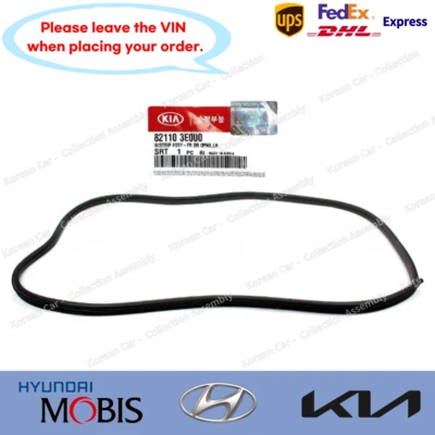 Подлинная передняя левая уплотнительная полоска для двери 821103E000 для Kia Sorento 2003-2009 - Изображение 1 из 3