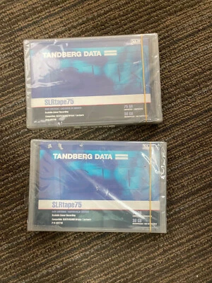 lot of 2 sealed new Tandberg Data SLRtape75 part number 432746 75GB compressed - Image 1 of 4