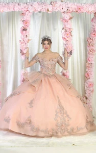 Womens Dresses For Quinceanera Long Sweetheart Long Sleeve Ball Gown Plus Size - Picture 1 of 8